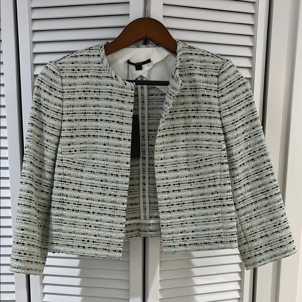 Women's BOSS Cropped Striped Jacket - NEW